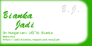 bianka jadi business card